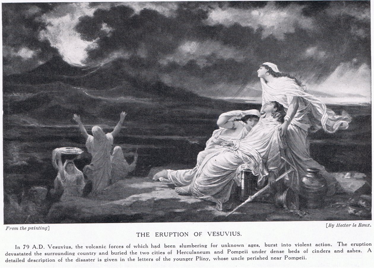 The Eruption of Vesuvius 79AD by Louis Hector Leroux