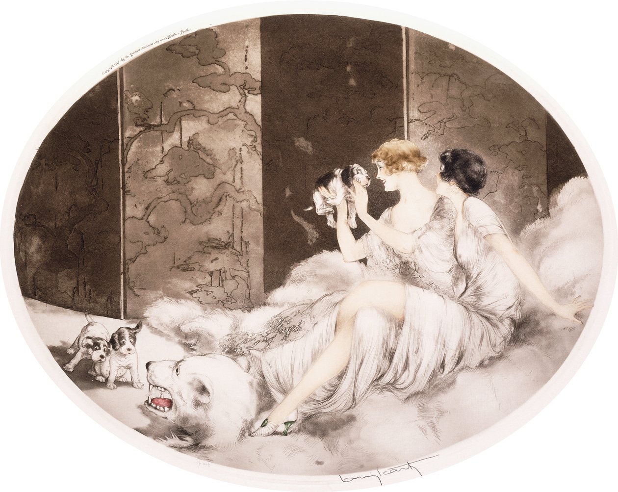 Petit Chiens by Louis Icart