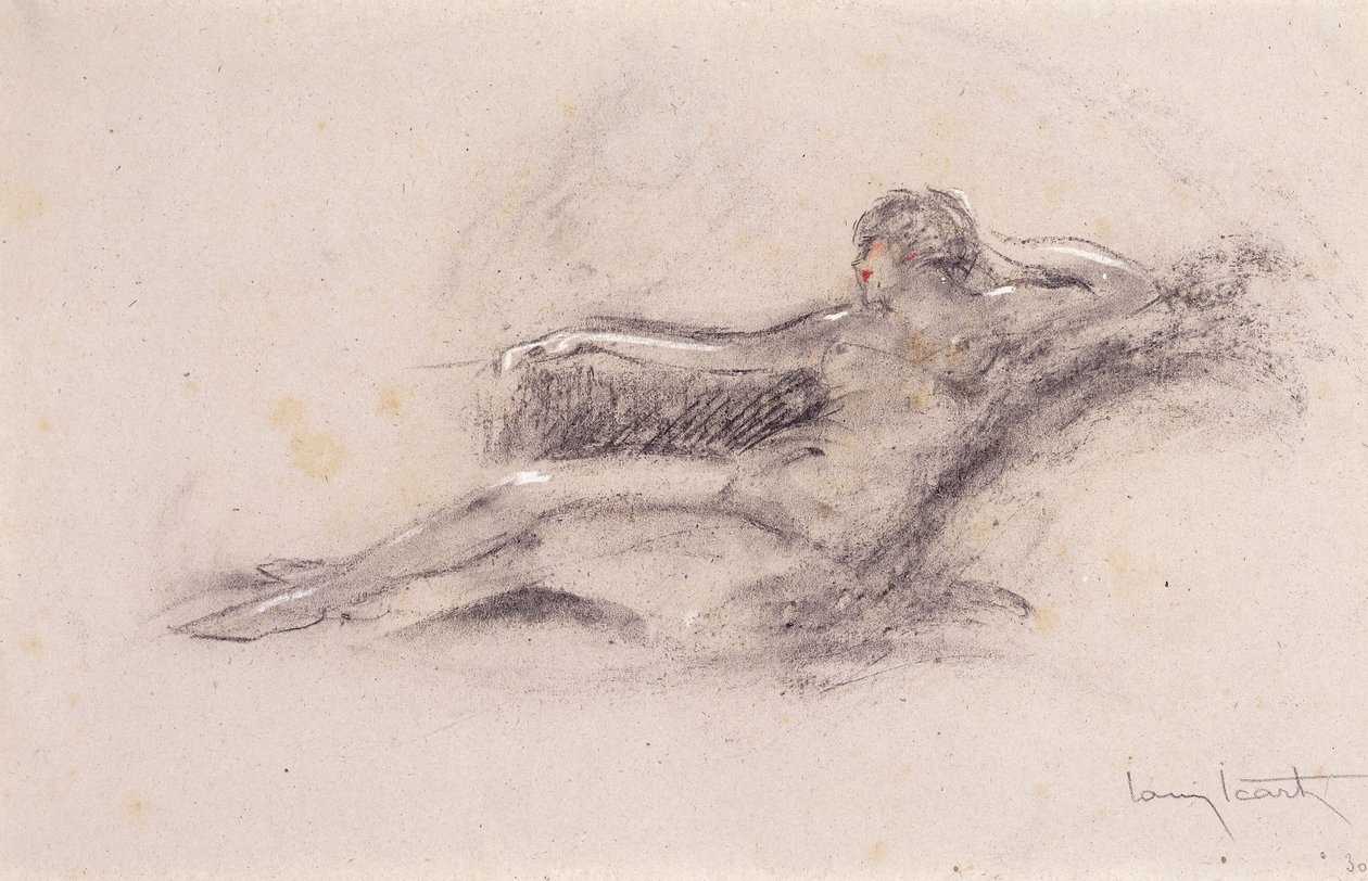 Reclining Nude by Louis Icart