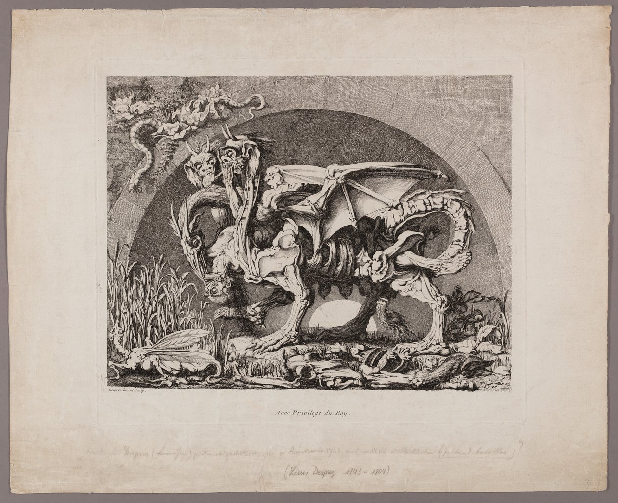 The Chimera by Louis Jean Desprez