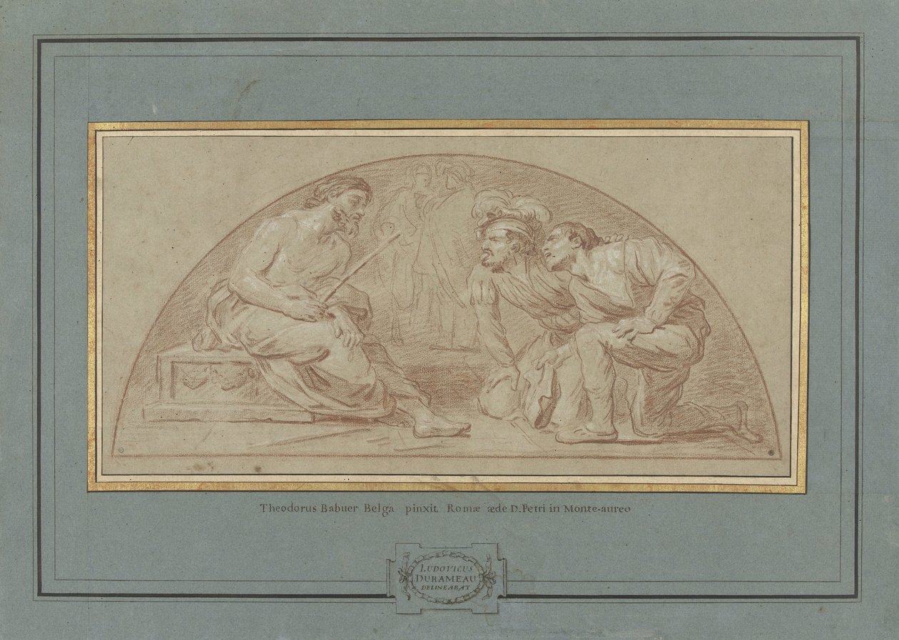 Mocking of Christ by Louis Jean Jacques Durameau