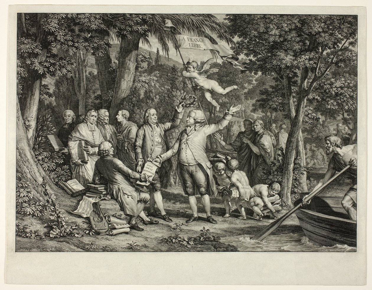 Mirabeau Arrives at the Elysian Fields by Louis Joseph Masquelier