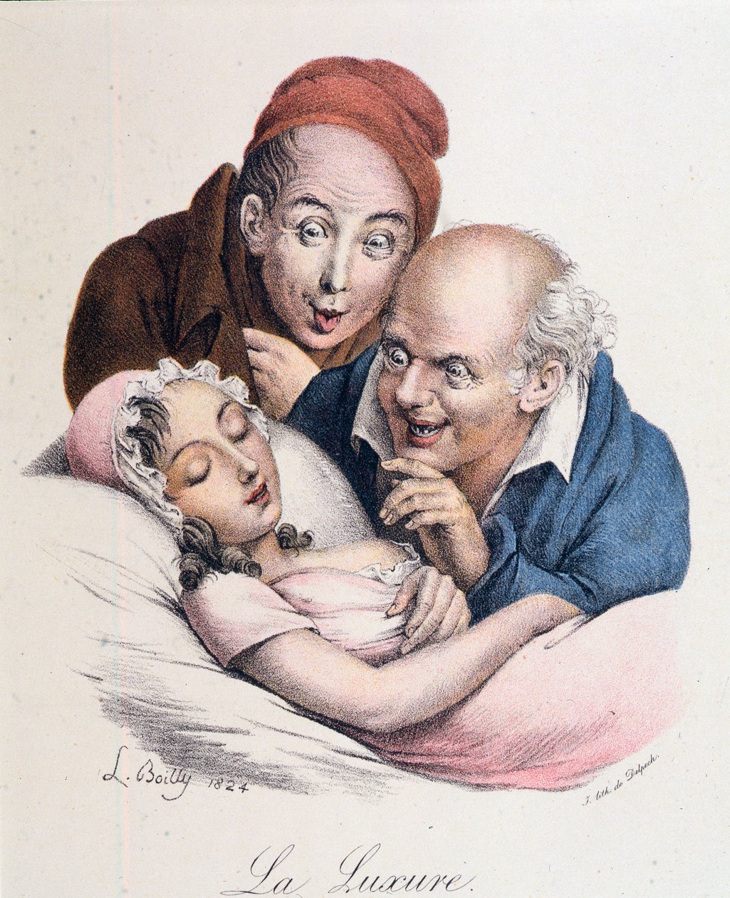 Seven Deadly Sins: Lust by Boilly by Louis Leopold Boilly