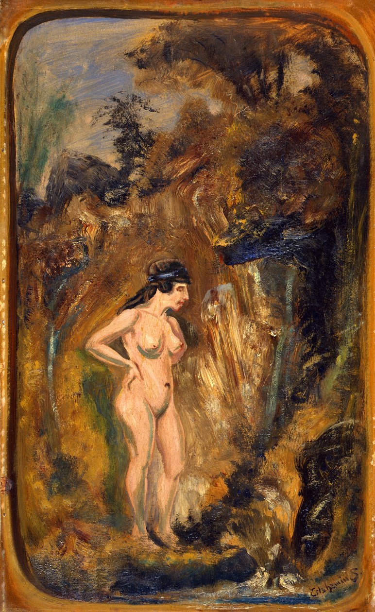 Nude in Forest by Louis M. Eilshemius