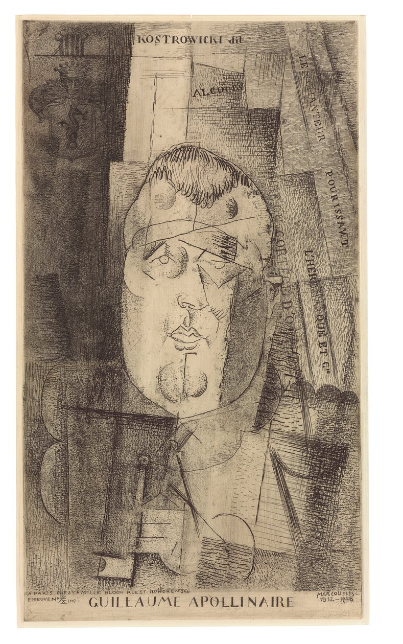 Portrait of Guillaume Apollinaire by Louis Marcoussis
