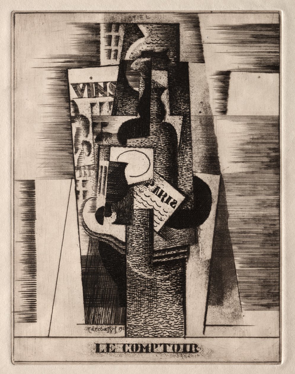 The Bar by Louis Marcoussis