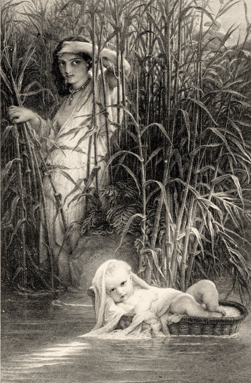 Moses discovered on the Nile by Louis Pierre Henriquel Dupont