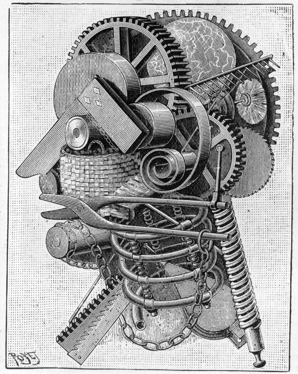 The Head of an Inventor, 1893 by Louis Poyet
