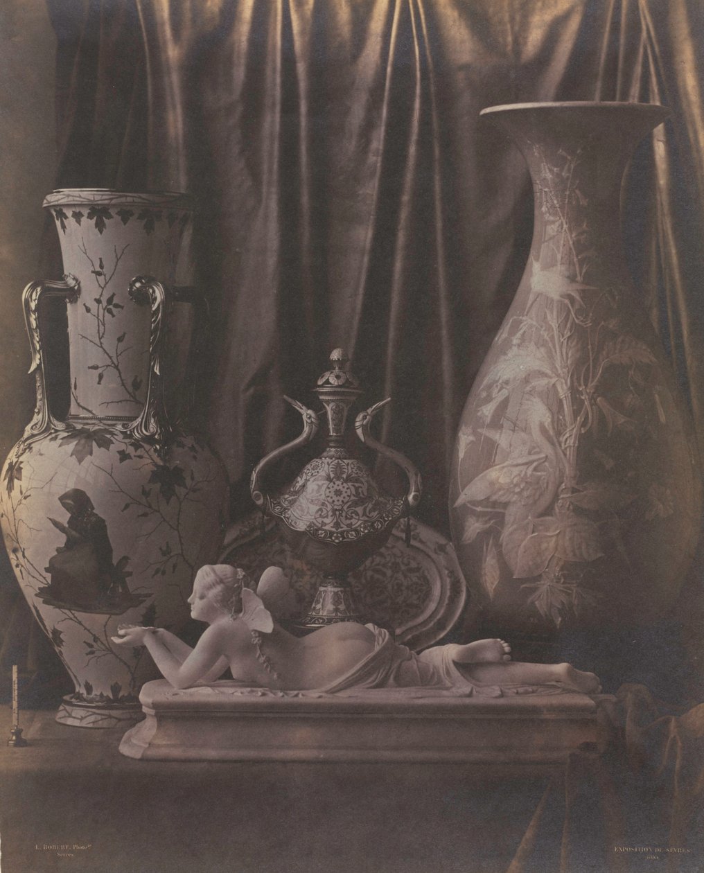 Still Life with Porcelain by Louis Rémy Robert