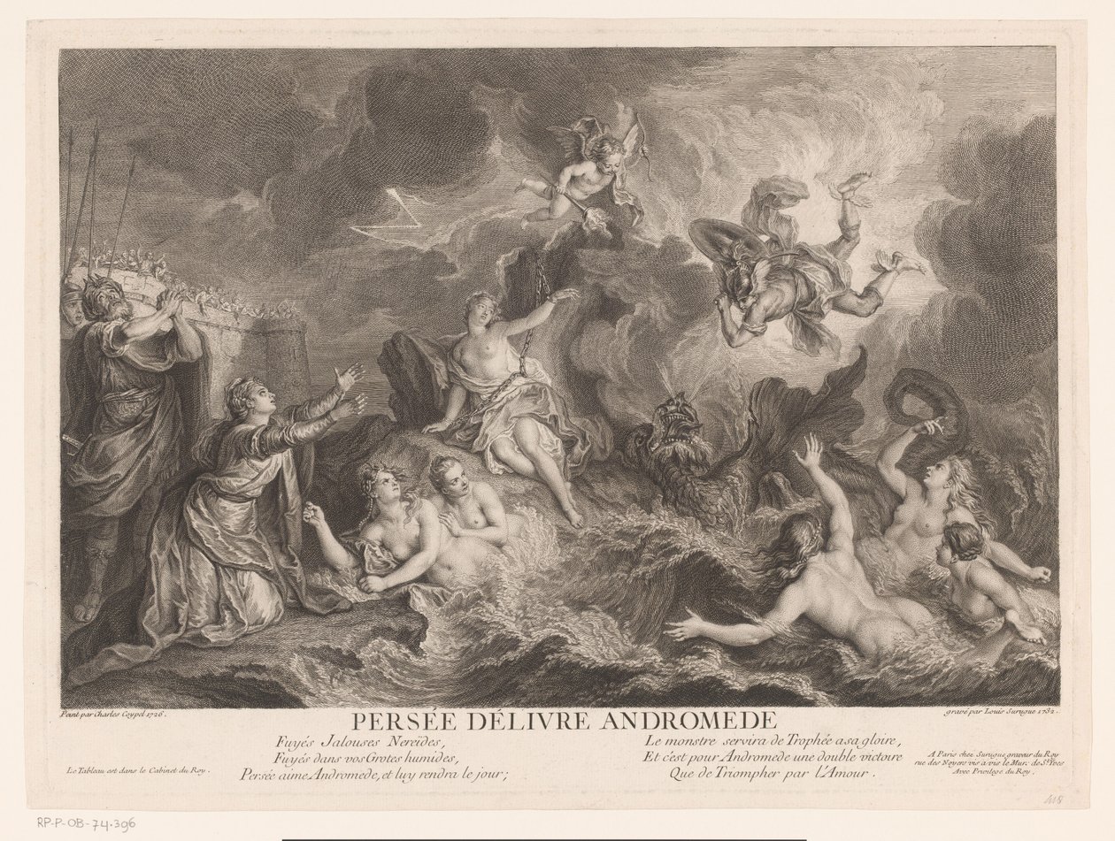 Perseus Rescues Andromeda by Louis Surugue