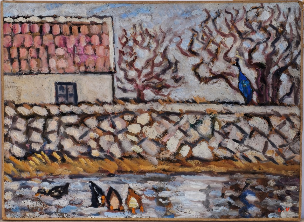 The Farm with Ducks and Peacock by Louis Valtat