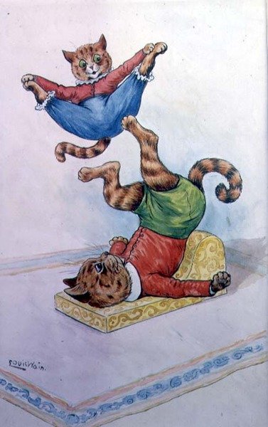Cats Cavorting by Louis Wain