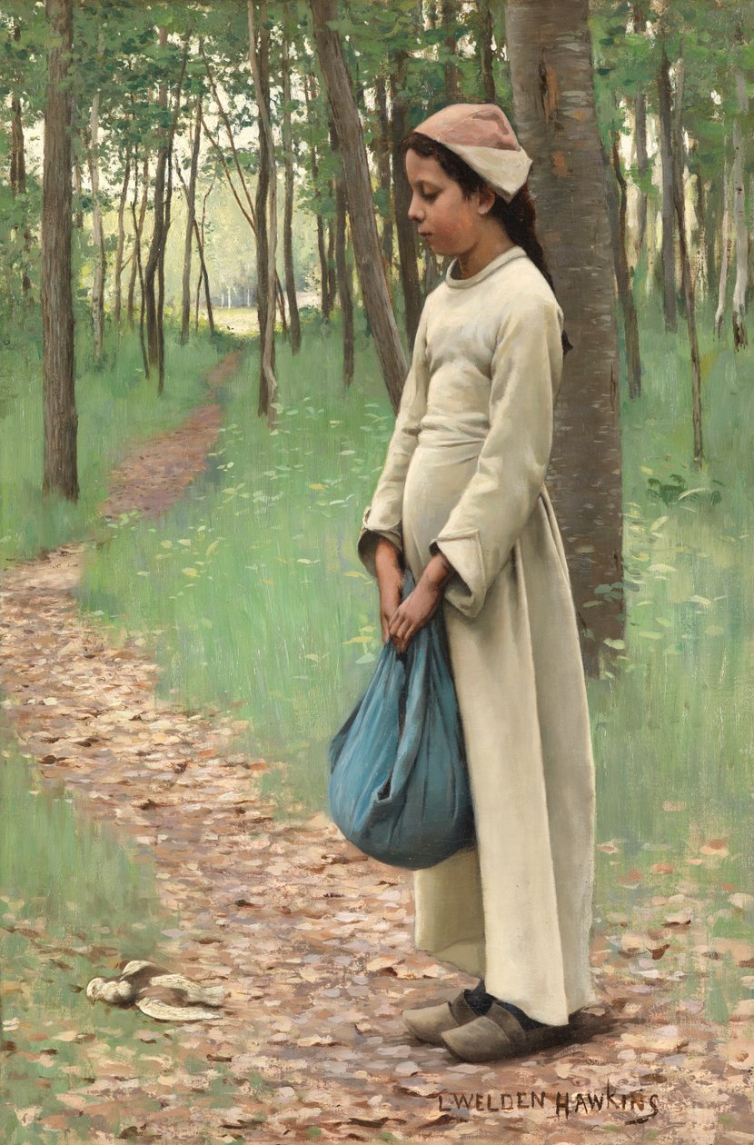 Girl with Bindle by Louis Welden Hawkins