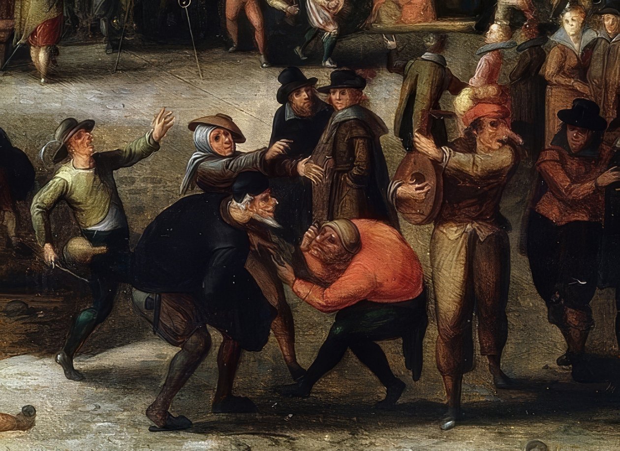 Carnival Scene (detail) by Louis de Caulery