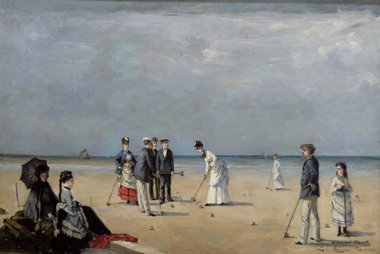 A Game of Croquet by Louise Abbéma