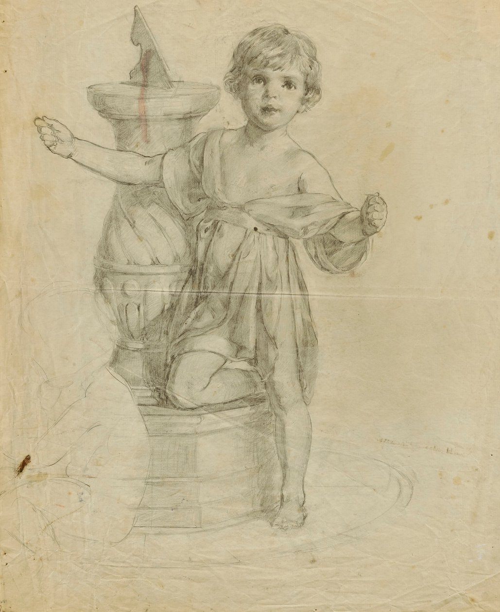Untitled (Child with Sun Dial) by Louise Cox
