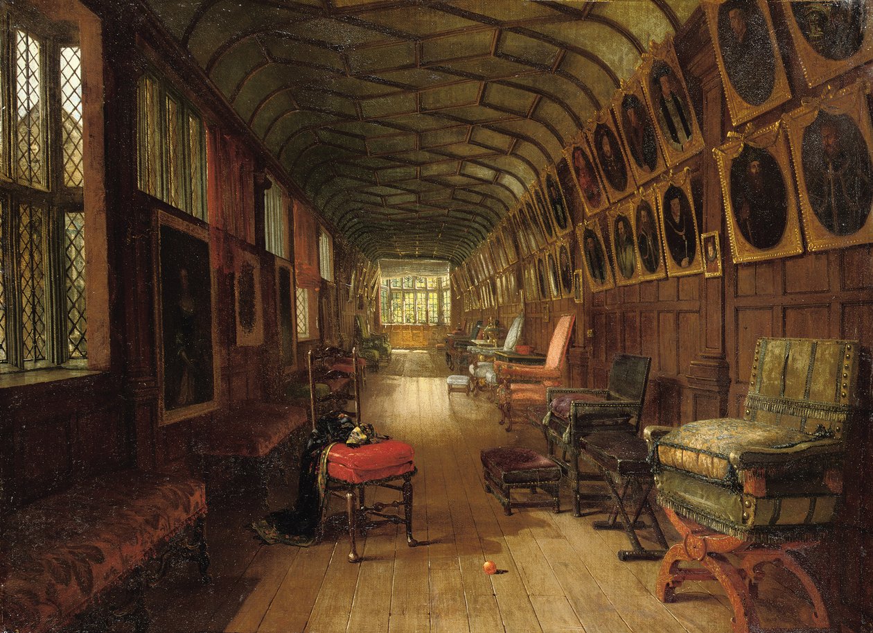 The Brown Gallery, Knole, Kent by Louise Ingram Rayner