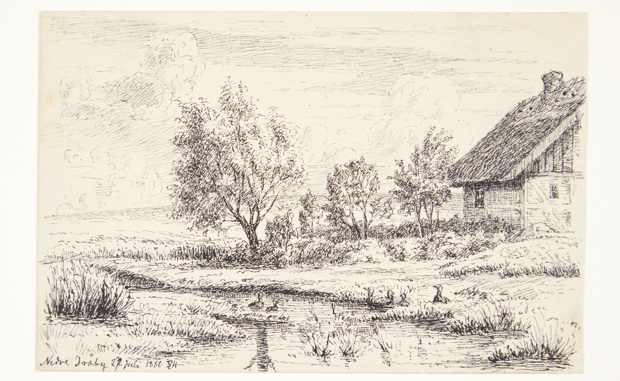Landscape with Farmhouse by Louise Ravn Hansen