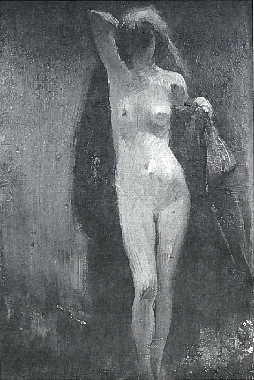 Nude with Red Cloak by Lovis Corinth
