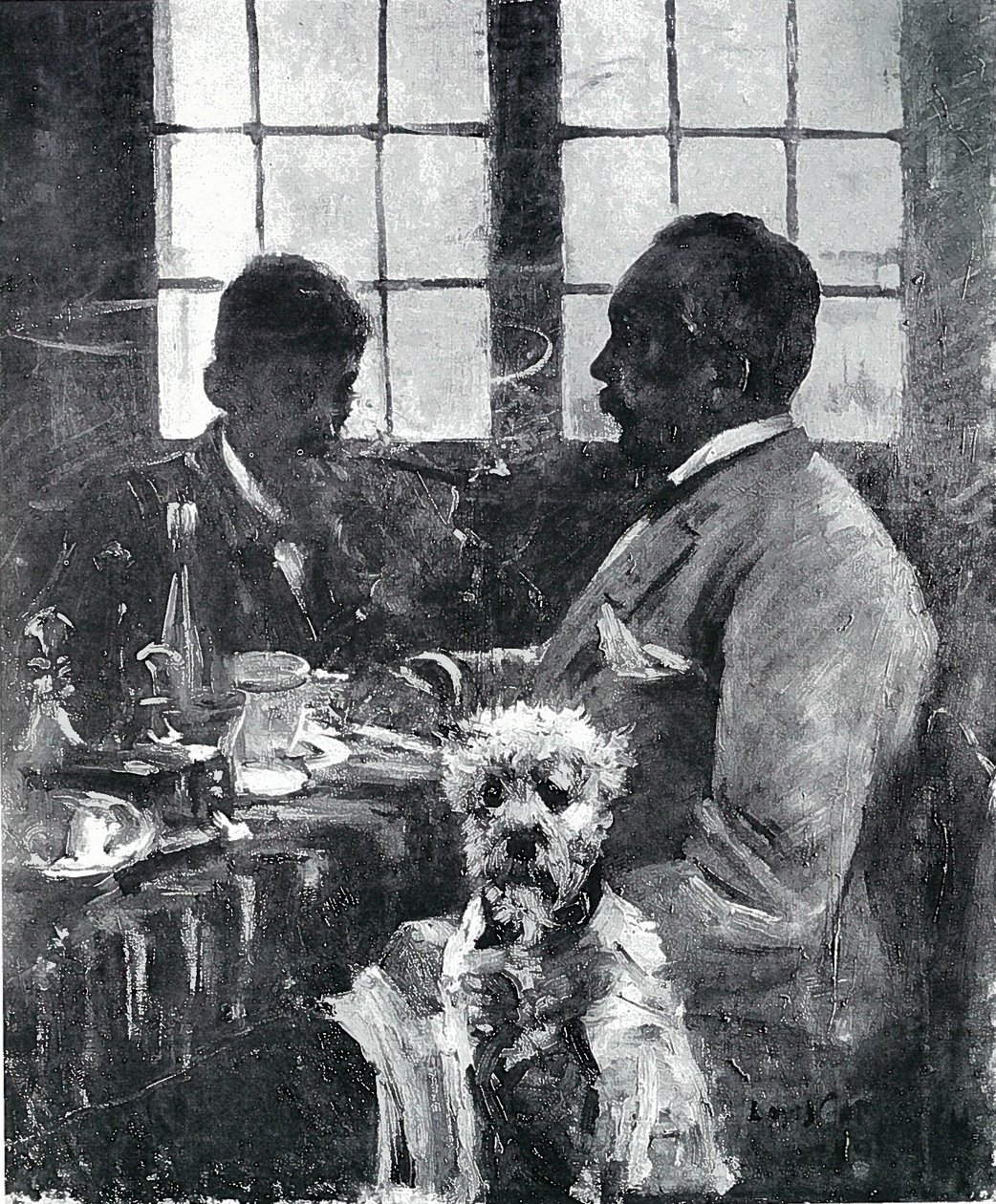 At the Breakfast Table by Lovis Corinth