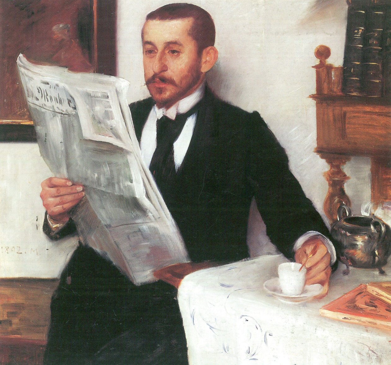Portrait of the Painter Benno Becker by Lovis Corinth