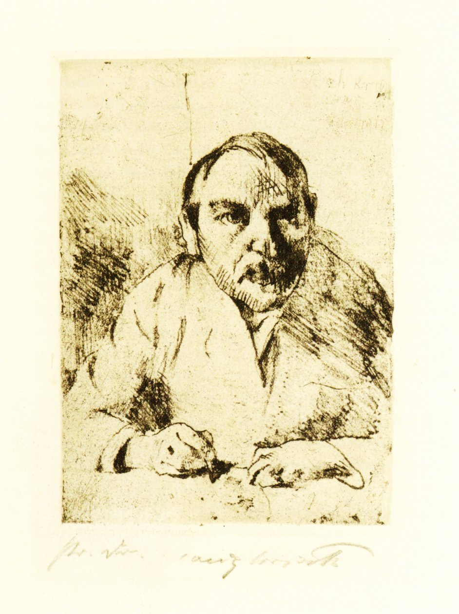 Self-Portrait When I Was Sick by Lovis Corinth