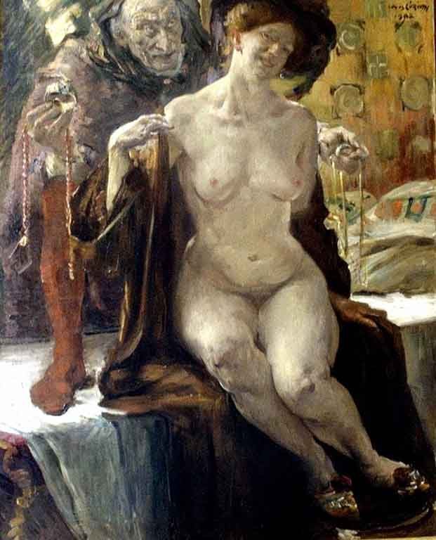 Seduction by Lovis Corinth