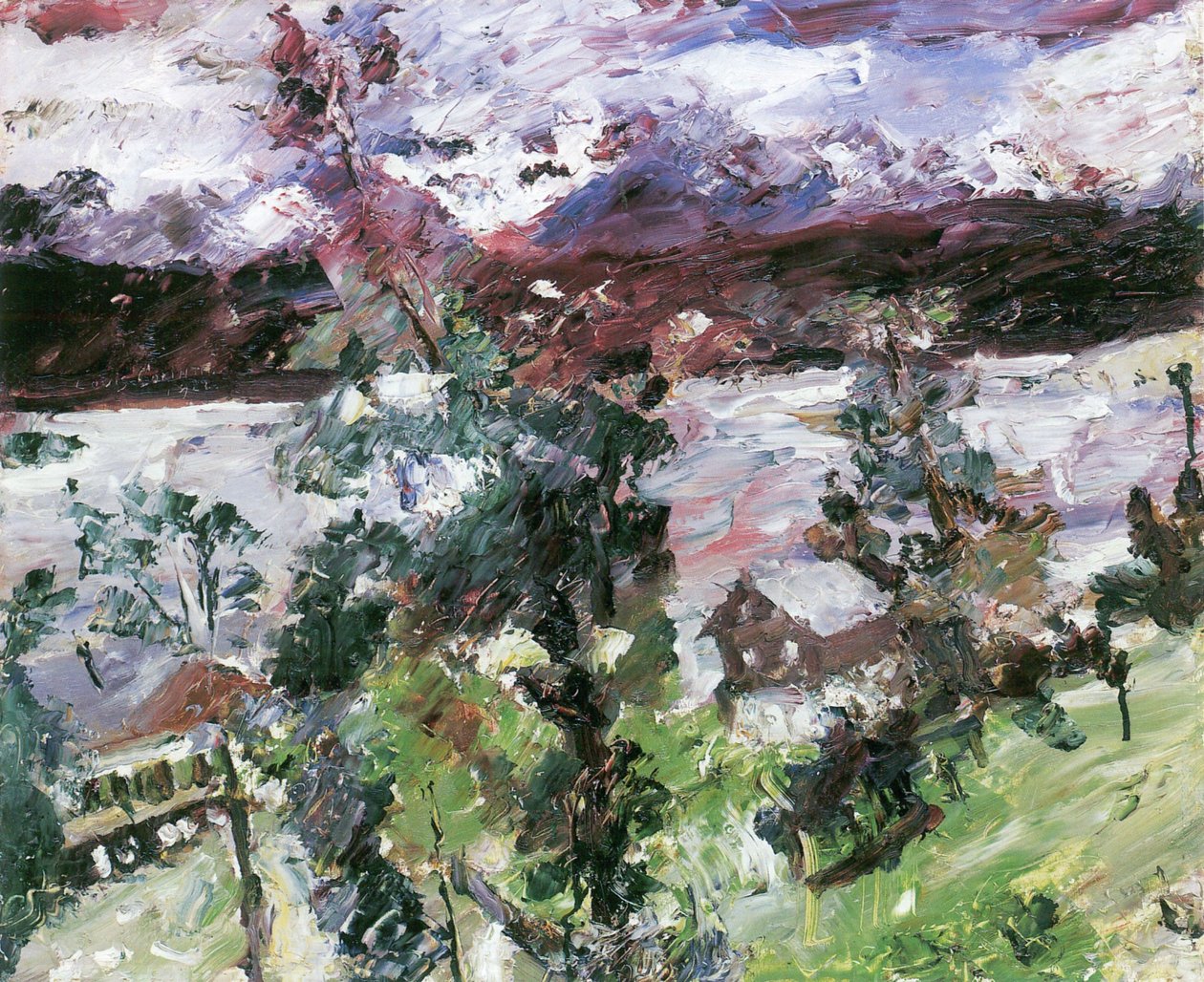 Walchensee, New Snow by Lovis Corinth