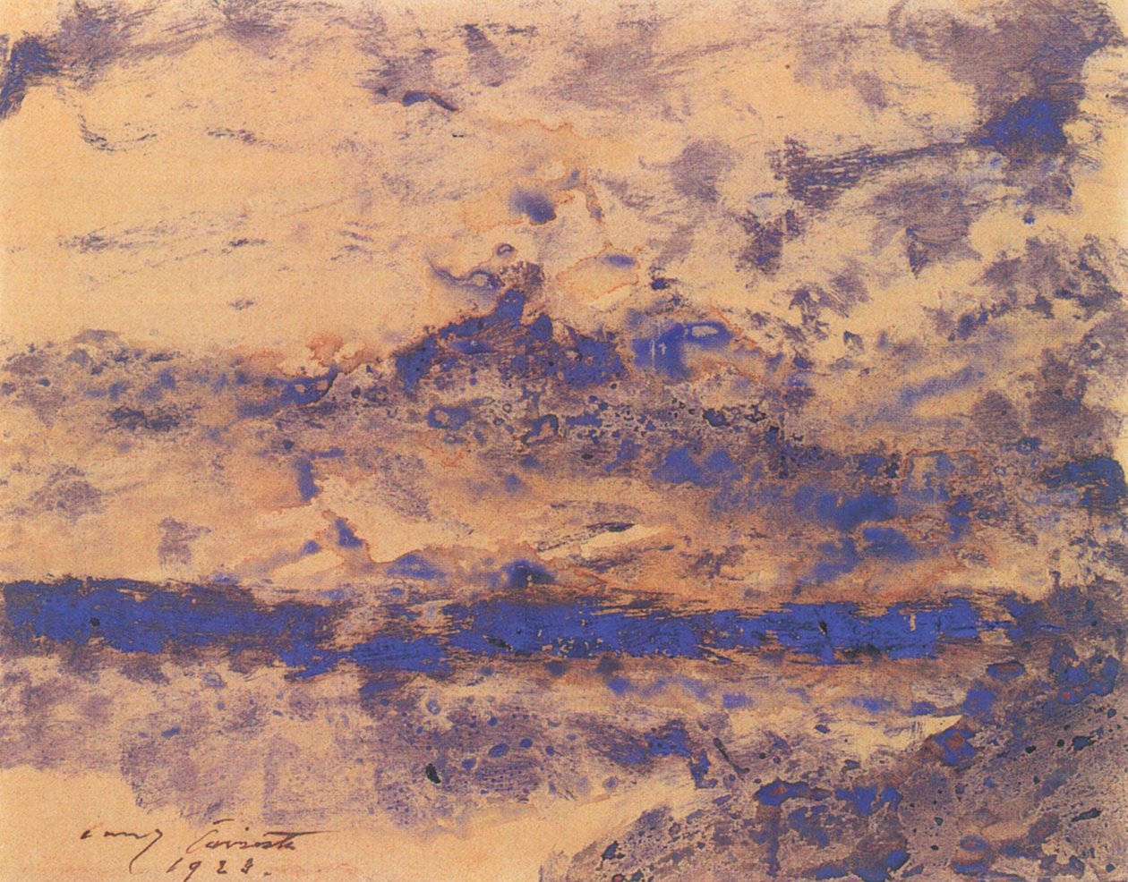 Clouds over the Sea by Lovis Corinth