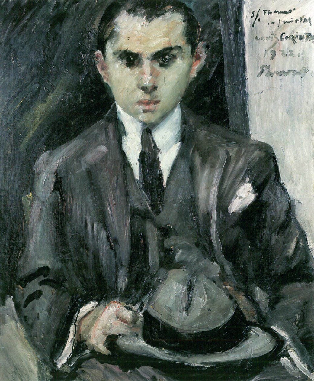 Thomas with Hat in Hand by Lovis Corinth