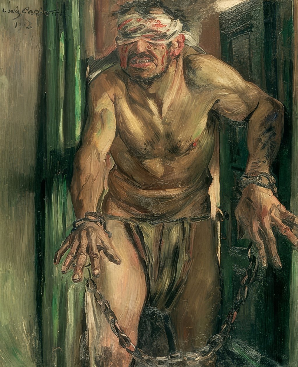 The Blinded Samson. 1912 by Lovis Corinth