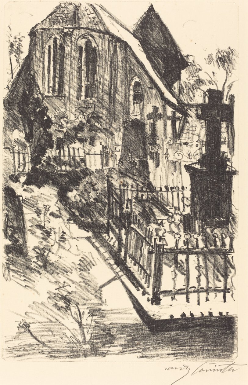 Cemetery by Lovis Corinth