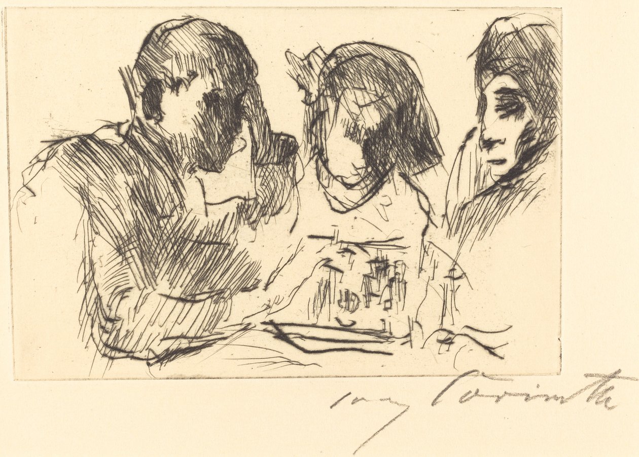 Chess Players by Lovis Corinth