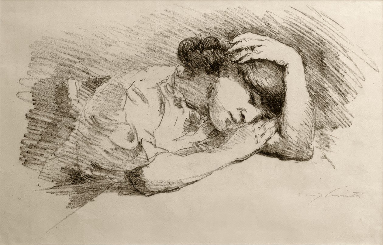 Sleeping by Lovis Corinth