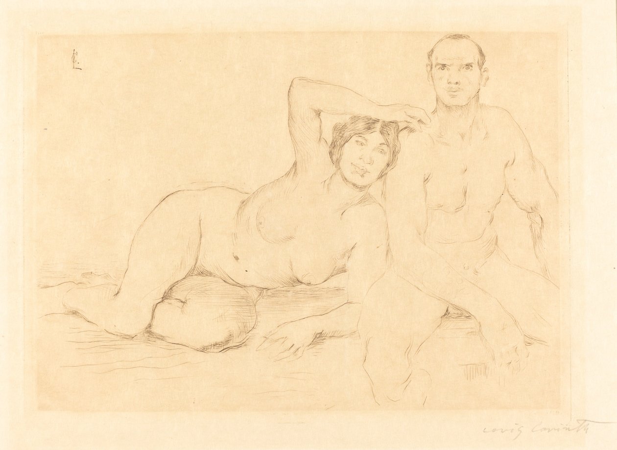 Two Nudes by Lovis Corinth