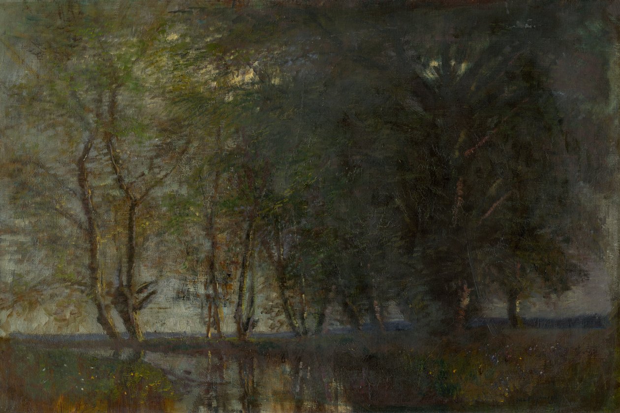 Trees by the Váh by Laszlo Mednyanszky