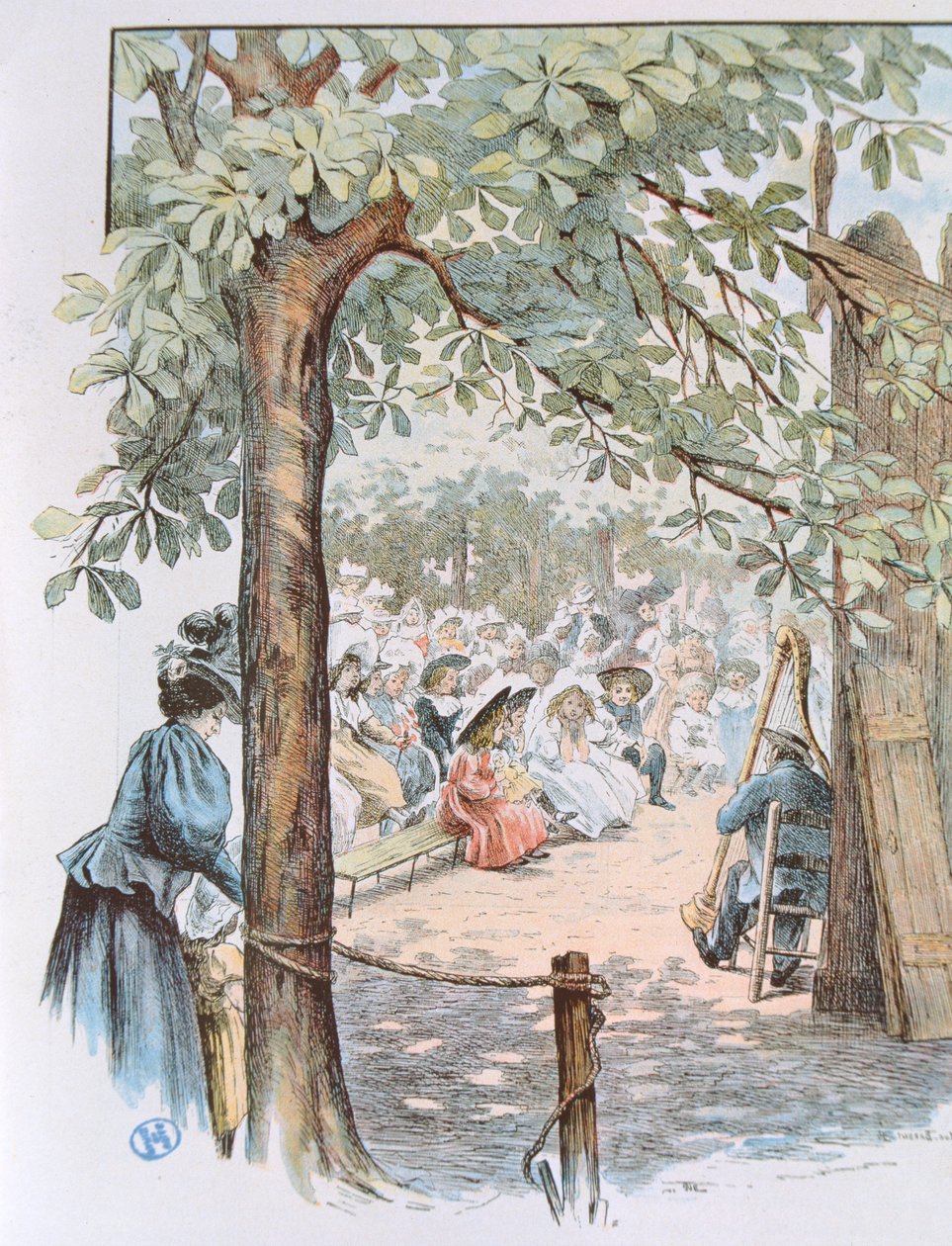 Puppet Show in the Luxembourg Gardens, Paris by Luc Barbut Davray