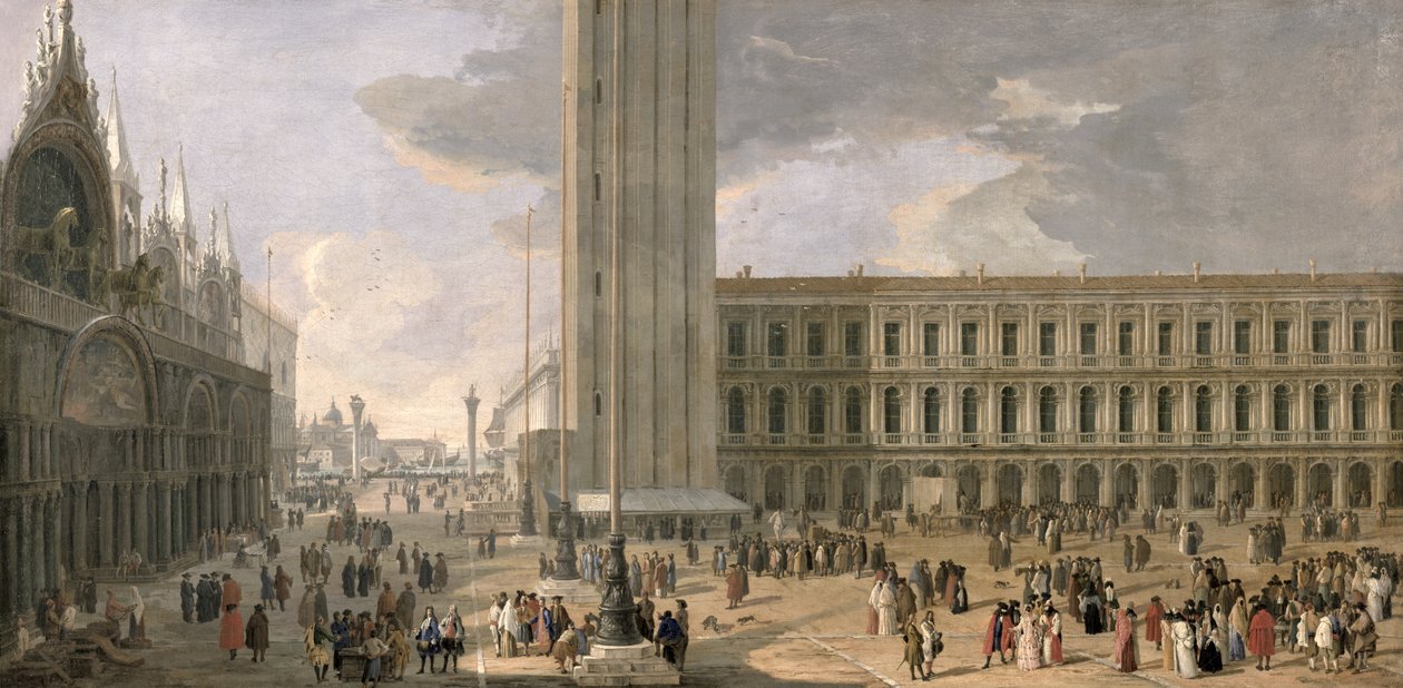 View of Piazza San Marco, Venice by Luca Carlevaris