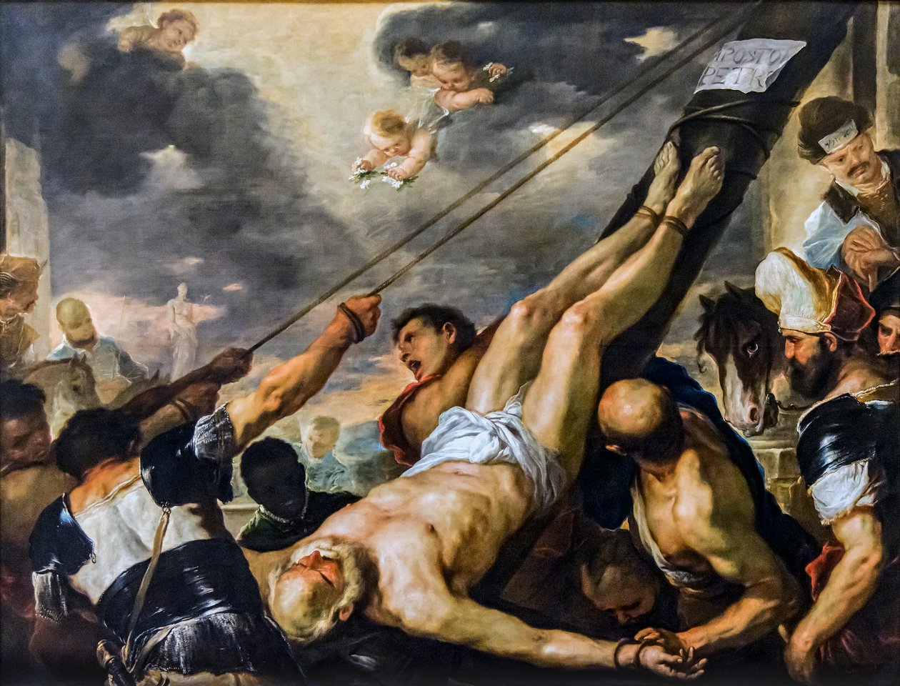 Crucifixion of Saint Peter by Luca Giordano