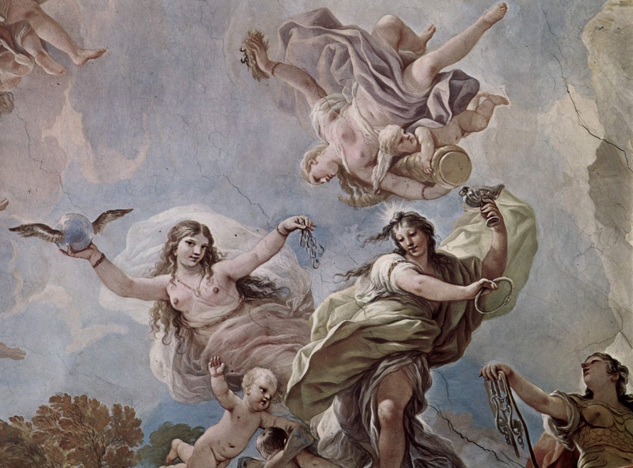 Frescoes in the Gallery of the Palazzo Medici-Riccardi in Florence by Luca Giordano