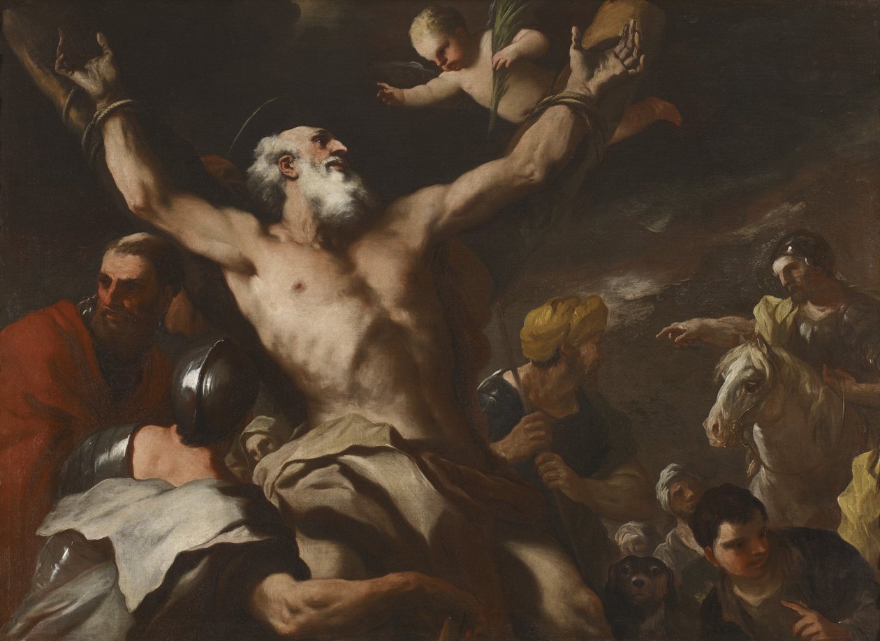 The Crucifixion of Saint Andrew by Luca Giordano