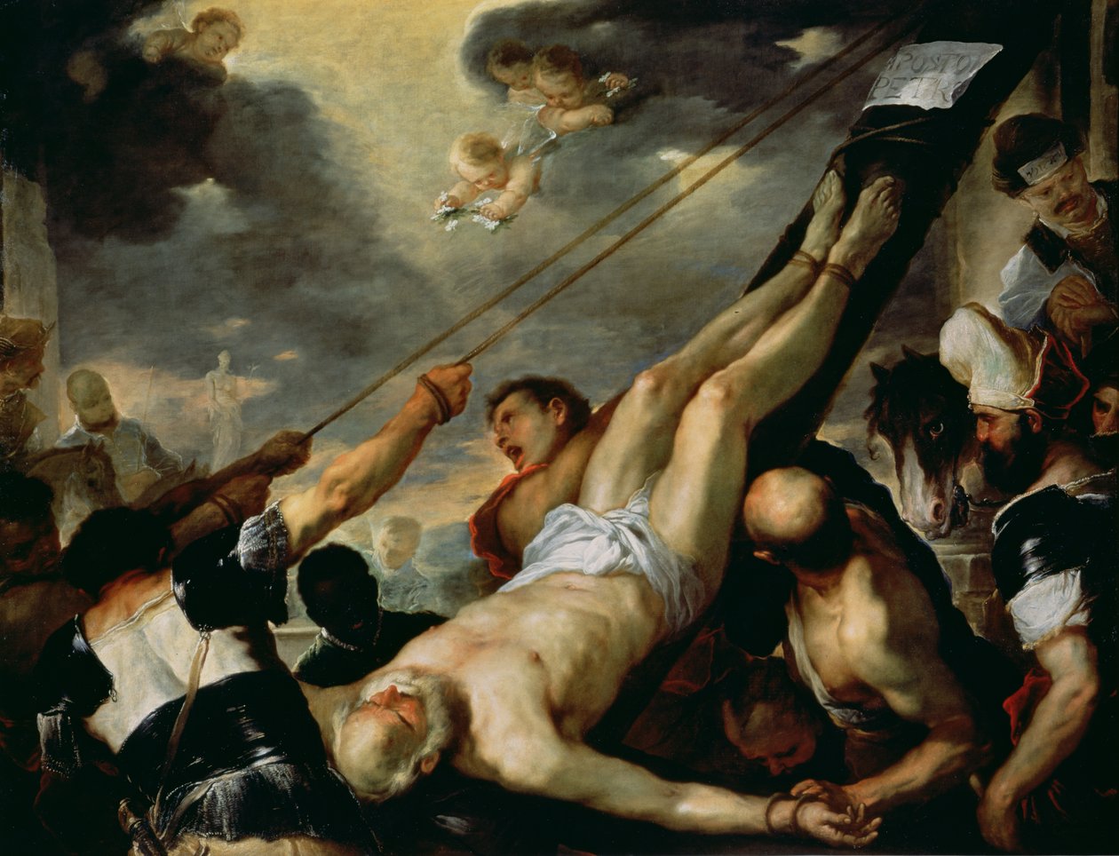 The Crucifixion of Saint Peter, c.1660 by Luca Giordano