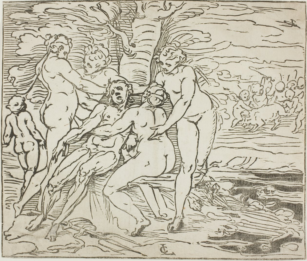 Venus Mourning the Death of Adonis by Luca Cambiaso