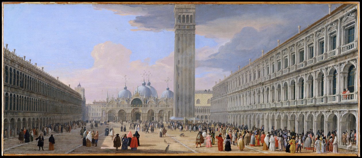 Piazza San Marco, Venice by Luca Carlevarijs
