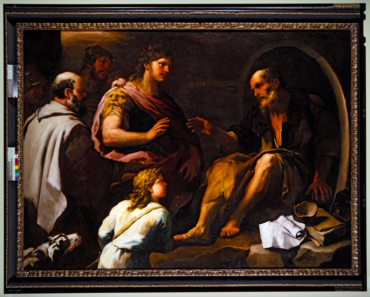 Alexander & Diogenes by Luca Giordano