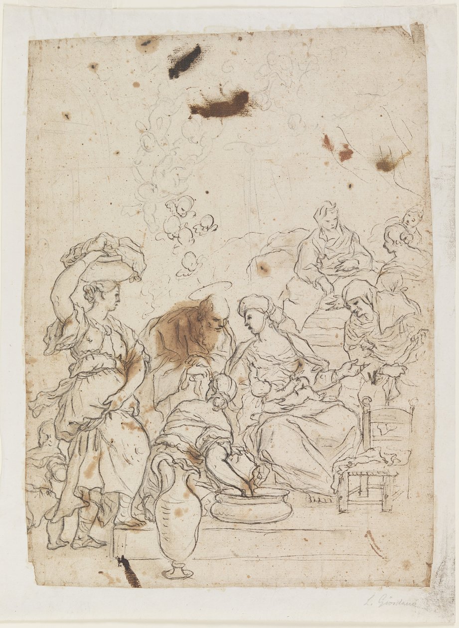 Birth of the Virgin by Luca Giordano