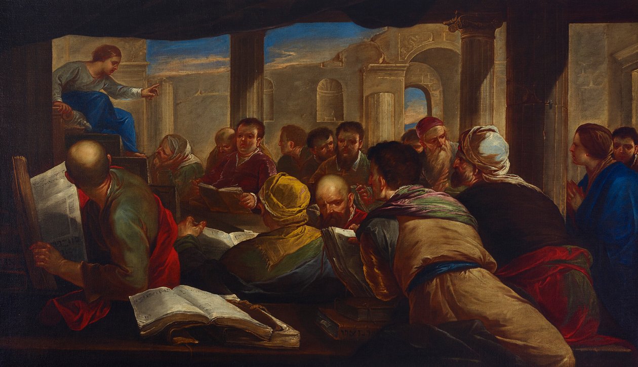 Christ Disputing with the Doctors by Luca Giordano