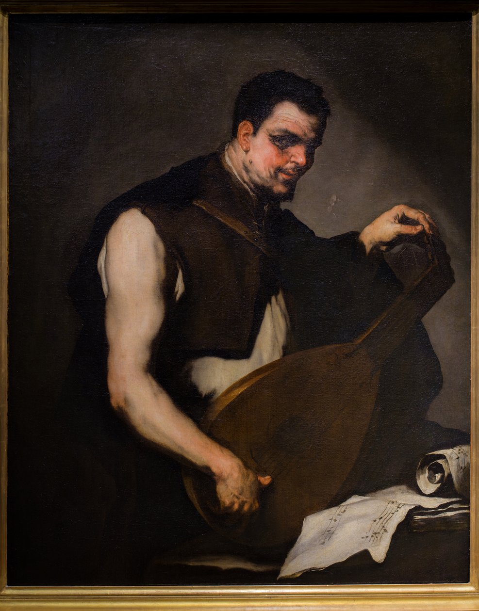 Musician Tuning His Lute by Luca Giordano