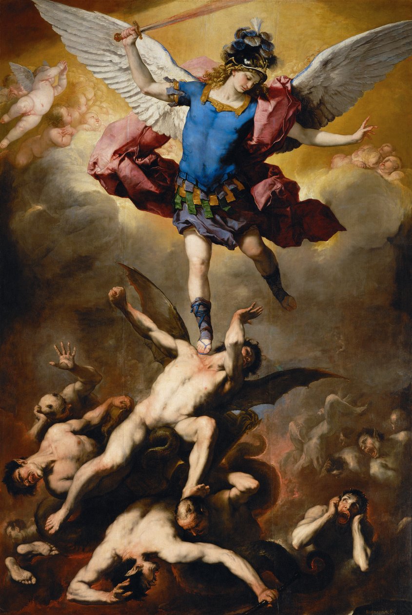 The Fall of the Rebel Angels by Luca Giordano