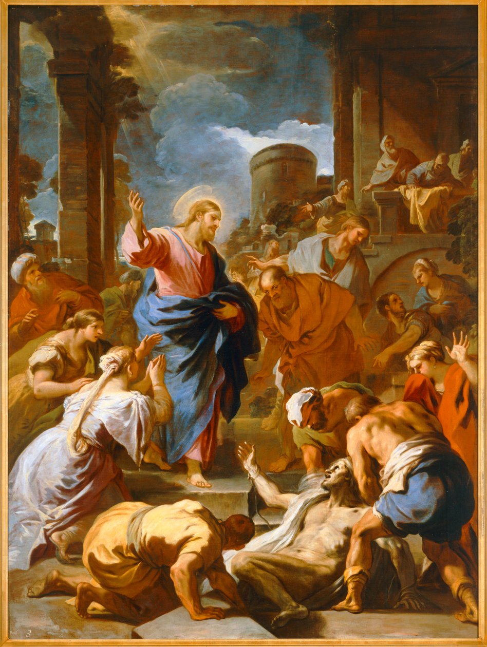 The Resurrection of Lazarus by Luca Giordano